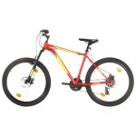 vidaXL Bicicletă montană cu 21 viteze, roată 27,5 inci, roșu, 42 cm vidaXL Bicicletă montană cu 21 viteze, roată 27,5 inci, roșu, 42 cm