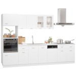 vidaXL Set dulapuri de bucătărie, 7 piese, alb, lemn prelucrat vidaXL Set dulapuri de bucătărie, 7 piese, alb, lemn prelucrat