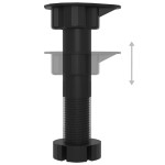 vidaXL Set dulapuri de bucătărie, 4 piese, negru, lemn prelucrat vidaXL Set dulapuri de bucătărie, 4 piese, negru, lemn prelucrat