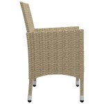 vidaXL Set mobilier de grădină, 5 piese, bej vidaXL Set mobilier de grădină, 5 piese, bej