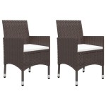 vidaXL Set mobilier de grădină, 5 piese, maro vidaXL Set mobilier de grădină, 5 piese, maro