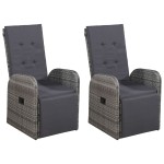 vidaXL Set mobilier de grădină, 5 piese, gri