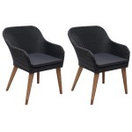 vidaXL Set mobilier de grădină, 3 piese, negru vidaXL Set mobilier de grădină, 3 piese, negru