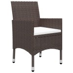 vidaXL Set mobilier de grădină, 5 piese, maro vidaXL Set mobilier de grădină, 5 piese, maro