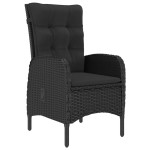 vidaXL Set mobilier de grădină, 5 piese, negru vidaXL Set mobilier de grădină, 5 piese, negru