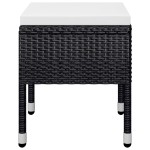 vidaXL Set mobilier de grădină, 7 piese, negru
