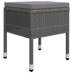 vidaXL Set mobilier de grădină, 7 piese, gri