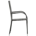 vidaXL Set mobilier pentru grădină, 5 piese, gri vidaXL Set mobilier pentru grădină, 5 piese, gri
