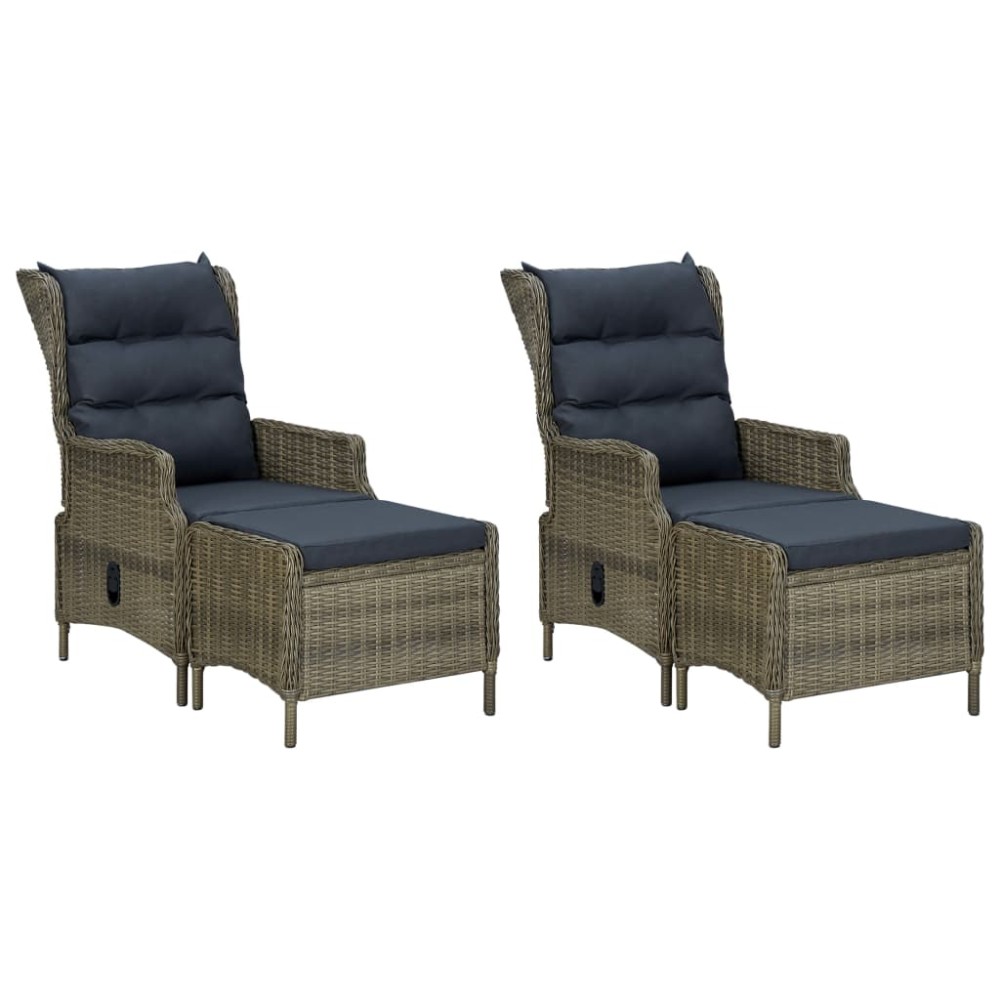 vidaXL Set mobilier de grădină, 7 piese, maro