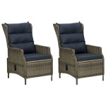 vidaXL Set mobilier de grădină, 7 piese, maro