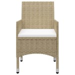 vidaXL Set mobilier de grădină, 11 piese, bej vidaXL Set mobilier de grădină, 11 piese, bej