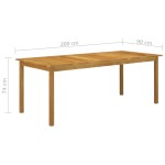 vidaXL Set mobilier de grădină, 9 piese, negru