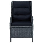 vidaXL Set mobilier de grădină, 9 piese, gri închis vidaXL Set mobilier de grădină, 9 piese, gri închis