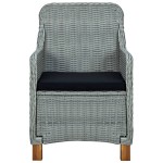vidaXL Set mobilier de grădină, 9 piese, gri deschis vidaXL Set mobilier de grădină, 9 piese, gri deschis