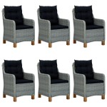vidaXL Set mobilier de grădină, 9 piese, gri deschis vidaXL Set mobilier de grădină, 9 piese, gri deschis
