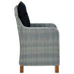 vidaXL Set mobilier de grădină, 9 piese, gri deschis vidaXL Set mobilier de grădină, 9 piese, gri deschis