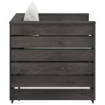 vidaXL Set mobilier grădină cu perne, 2 piese, gri, lemn impregnat
