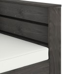 vidaXL Set mobilier grădină cu perne, 2 piese, gri, lemn impregnat