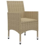 vidaXL Set mobilier de grădină, 5 piese, bej vidaXL Set mobilier de grădină, 5 piese, bej