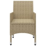 vidaXL Set mobilier de grădină, 5 piese, bej vidaXL Set mobilier de grădină, 5 piese, bej