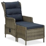 vidaXL Set mobilier de grădină, 5 piese, maro vidaXL Set mobilier de grădină, 5 piese, maro