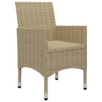 vidaXL Set mobilier de grădină, 5 piese, bej vidaXL Set mobilier de grădină, 5 piese, bej