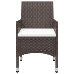 vidaXL Set mobilier de grădină, 5 piese, maro vidaXL Set mobilier de grădină, 5 piese, maro