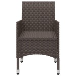 vidaXL Set mobilier de grădină, 5 piese, maro vidaXL Set mobilier de grădină, 5 piese, maro