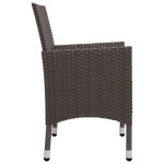 vidaXL Set mobilier de grădină, 5 piese, maro vidaXL Set mobilier de grădină, 5 piese, maro