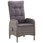 vidaXL Set mobilier pentru grădină, 5 piese, gri vidaXL Set mobilier pentru grădină, 5 piese, gri