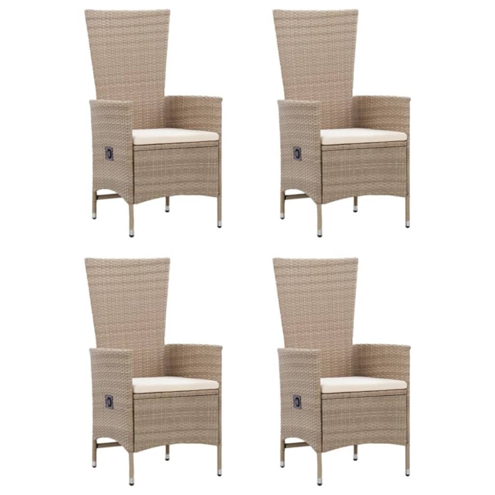 vidaXL Set mobilier de grădină, 5 piese, bej