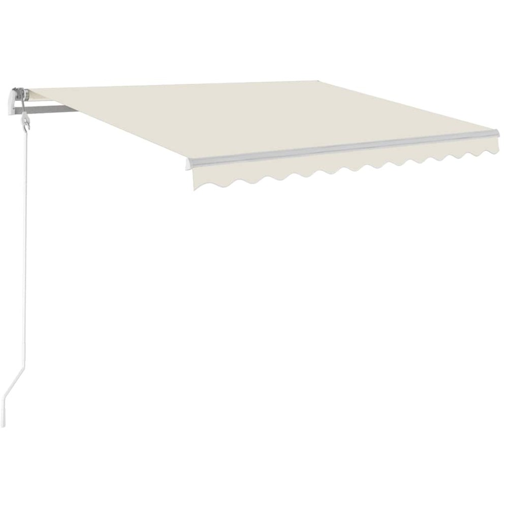 vidaXL Copertină retractabilă automat, crem, 300x250 cm