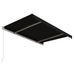 vidaXL Copertină retractabilă automat, antracit, 300x250 cm