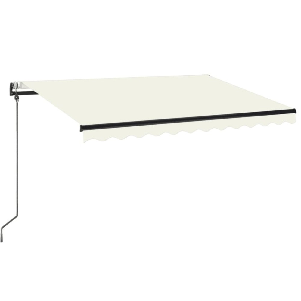 vidaXL Copertină retractabilă automat, crem, 350x250 cm