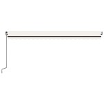 vidaXL Copertină automată cu senzor vânt & LED, crem, 500x300 cm vidaXL Copertină automată cu senzor vânt & LED, crem, 500x300 cm