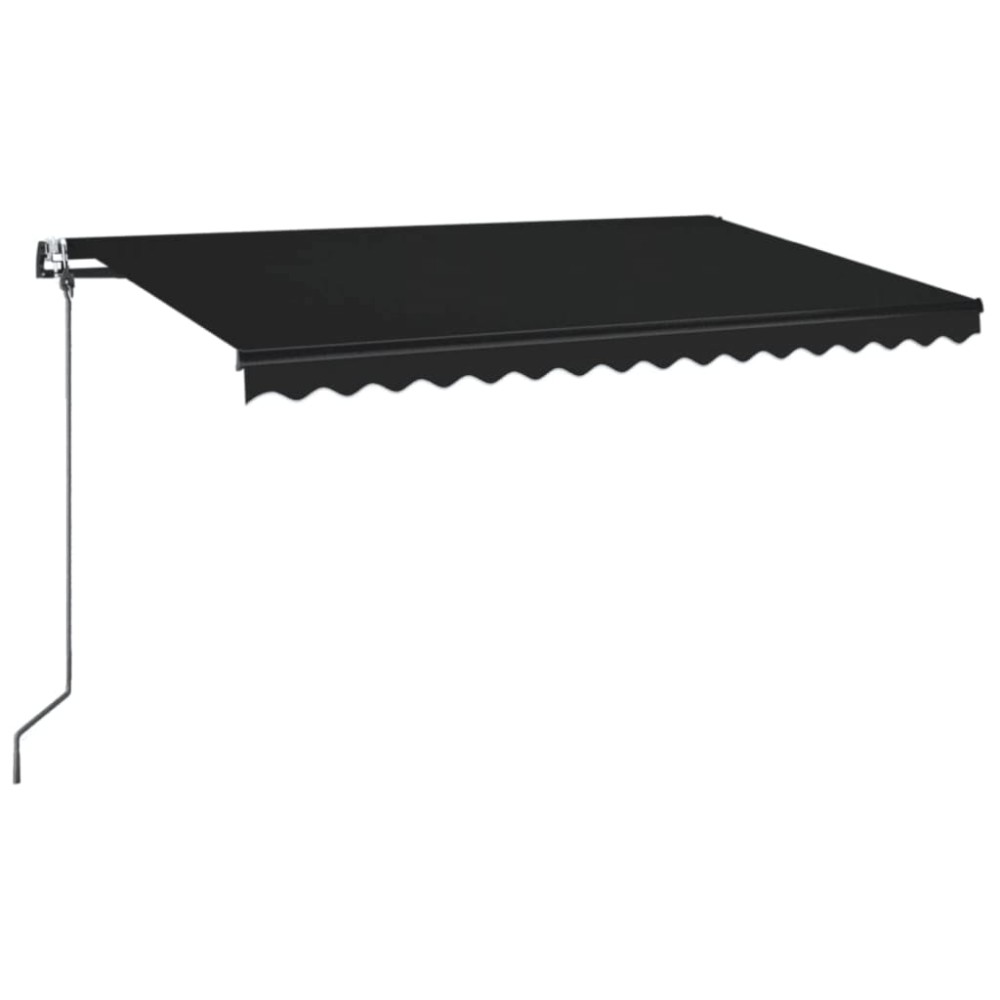 vidaXL Copertină retractabilă automat, antracit, 400x350 cm