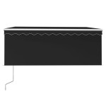 vidaXL Copertină retractabilă automat cu stor, antracit, 3x2,5 m vidaXL Copertină retractabilă automat cu stor, antracit, 3x2,5 m