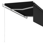 vidaXL Copertină retractabilă automat cu stor, antracit, 3x2,5 m vidaXL Copertină retractabilă automat cu stor, antracit, 3x2,5 m