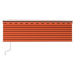 vidaXL Copertină retractabilă automat cu stor, portocaliu&maro, 4x3 m vidaXL Copertină retractabilă automat cu stor, portocaliu&maro, 4x3 m