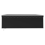vidaXL Copertină retractabilă manual cu stor, antracit, 4,5x3 m