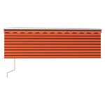 vidaXL Copertină retractabilă automat cu stor, portocaliu&maro 4,5x3 m vidaXL Copertină retractabilă automat cu stor, portocaliu&maro 4,5x3 m