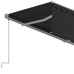 vidaXL Copertină retractabilă automat cu stor, antracit, 3x2,5 m vidaXL Copertină retractabilă automat cu stor, antracit, 3x2,5 m