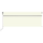 vidaXL Copertină retractabilă automat, cu stor, crem, 4x3 m vidaXL Copertină retractabilă automat, cu stor, crem, 4x3 m