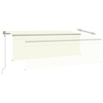 vidaXL Copertină retractabilă automat, cu stor, crem, 4x3 m vidaXL Copertină retractabilă automat, cu stor, crem, 4x3 m