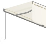 vidaXL Copertină retractabilă automat, cu stor, crem, 4x3 m vidaXL Copertină retractabilă automat, cu stor, crem, 4x3 m