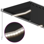 vidaXL Copertină automată cu stor&senzor vânt&LED, antracit, 4x3 m vidaXL Copertină automată cu stor&senzor vânt&LED, antracit, 4x3 m