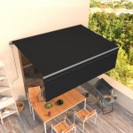 vidaXL Copertină retractabilă automat cu stor, antracit, 4,5x3 m vidaXL Copertină retractabilă automat cu stor, antracit, 4,5x3 m
