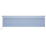 vidaXL Copertină retractabilă manual cu stor, albastru&alb, 6x3 m vidaXL Copertină retractabilă manual cu stor, albastru&alb, 6x3 m