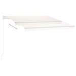 vidaXL Copertină autonomă retractabilă automat, crem, 300x250 cm vidaXL Copertină autonomă retractabilă automat, crem, 300x250 cm