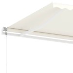 vidaXL Copertină autonomă retractabilă automat, crem, 300x250 cm vidaXL Copertină autonomă retractabilă automat, crem, 300x250 cm